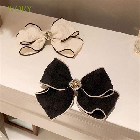 Bow Spring Clip,Retro Cloth Spring Clip Headdress Elegant Mesh …