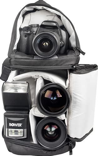 Bower - Digital Pro SLR Camera Backpack - Black - Bestbuy