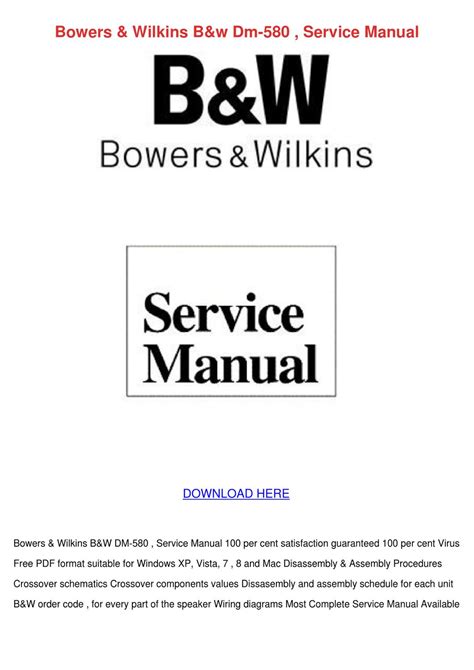 Bowers wilkins b w dm 580 service manual. - Clash of lords 2 la guida definitiva per tutti.