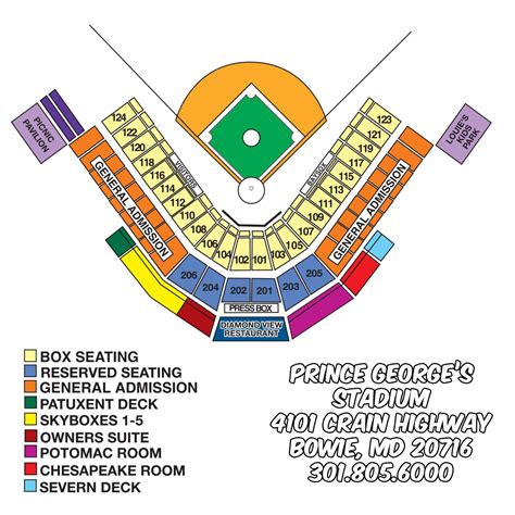 Bowie Baysox Stadium Seating Chart