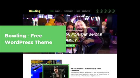 Bowling - Free WordPress Theme - OrdaSoft