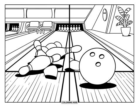 Bowling Coloring Page
