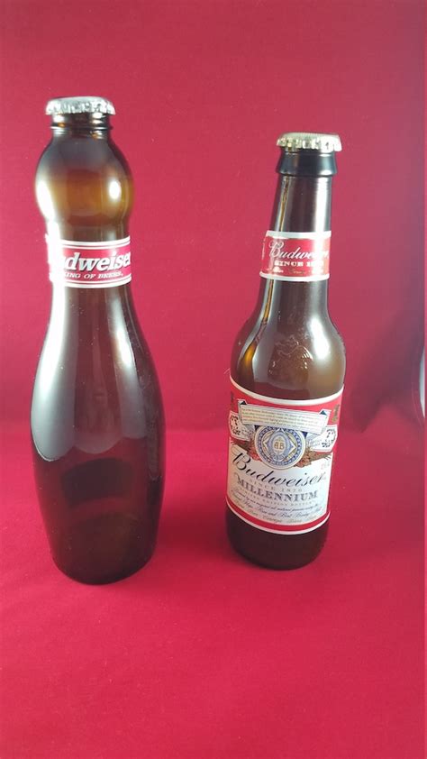 Empty Anheuser-Busch Budweiser 16 oz. Bowling Pin Beer Bottle [199