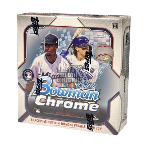 Rating: 1.8. Rate This Product. Amping up the color even more, and adding new inserts, 2022 Topps Chrome Baseball offers bold Speckle and RayWave editions along with the established stable of Refractor parallels. Find two autographs per Hobby box and five autographs per Jumbo box. 2022 Topps Chrome Logofractor Edition Baseball is part of an .... 