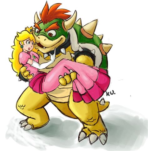 Bowser and peach. An early concept of Bowser kidnapping Peach. When Bowser was created, he was a typical villain without much personality beyond simply wanting to take over the … 