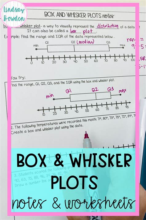 Box And Whisker Plot Worksheet Answer Key