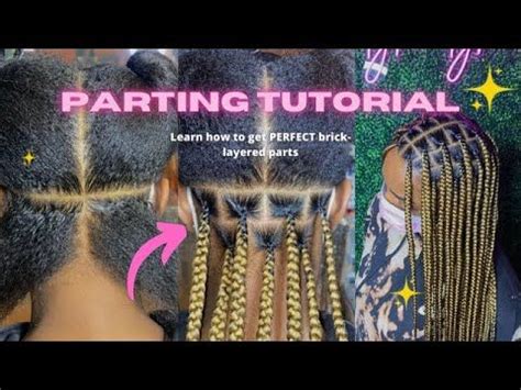 Box Braid Parting Tutorial How To Get The Perfect Parts! Part2 YouTube