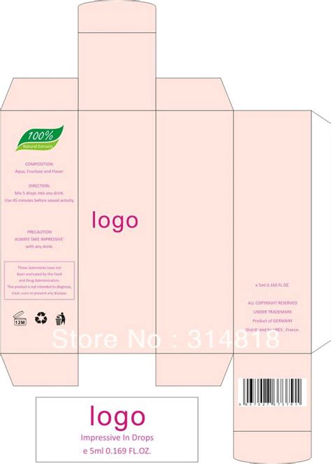 Box Label Design OEM cosmetic packing box/Lipstick box design and