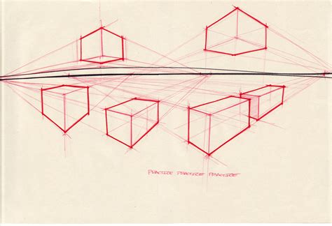 Box Perspective Drawing