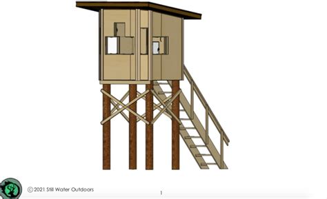 Box blind blueprints. The DIY Deer Blind Kit makes it affordable. The 4’×6′ deer hunting tower blind (pictured left) can be built complete for about $850. This estimate includes the price of the Kit ($389) and all necessary lumber, hardware, … 