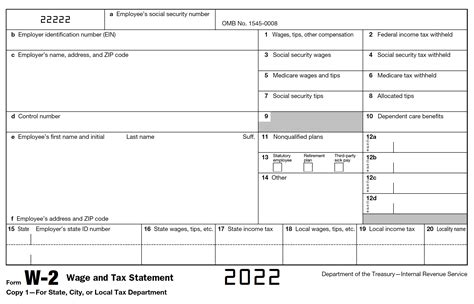 Box d control number w2 2022. Box 15: State/Employer's State ID Number - This box represents states in which taxable wages are being reports and Virginia Tech's state tax identification number. Box 16: State Wages, Tips, etc. - All the state taxable income for wages received during the calendar year. 