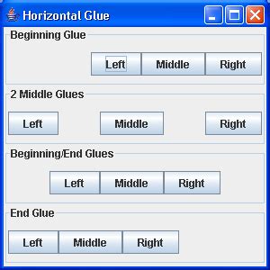 BoxLayout – Learning Glue & Strut - Programming Examples