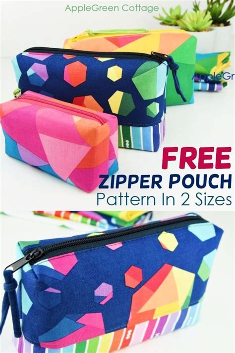 Boxed Zipper Pouch Pattern Free Pattern In 2 Sizes