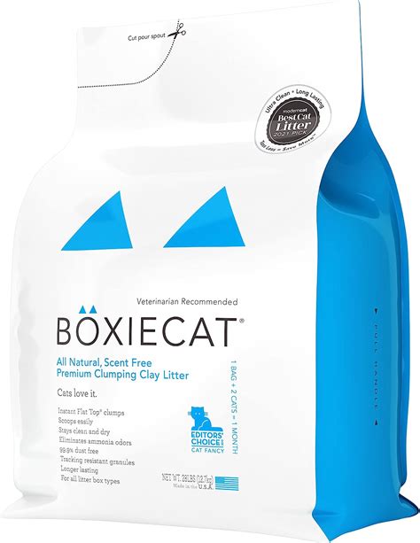 Boxiecat Premium Clumping Cat Litter - Scent Free - Clay …