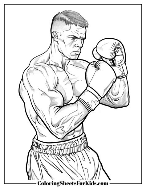 Boxing Coloring Pages
