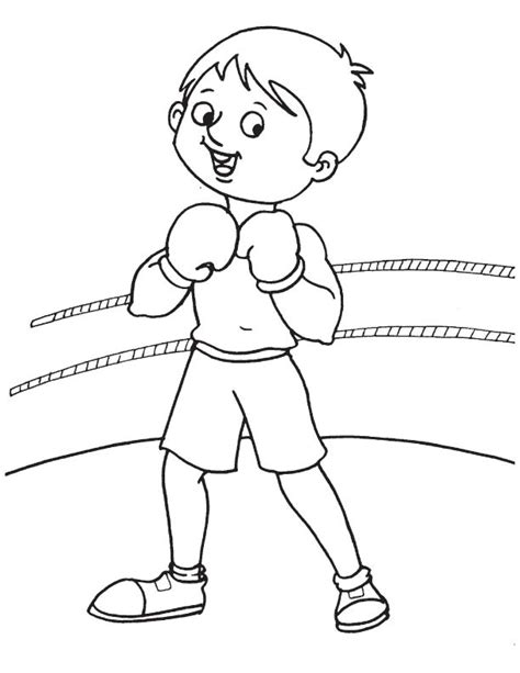 Boxing Ring Coloring Pages - Coloring Page - indiaparenting.com