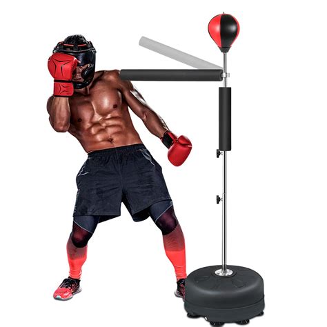 Boxing equipment for home. The speed bag has been a main staple of boxing training since 1872. Among the many benefits, the speed bag develops fighter’s timing, hand speed, and hand-to-eye coordination. The speed bag also improves fighter’s focus, coordination, and rhythm, all critical to boxing and combat sports. Speed bag training develops increased … 