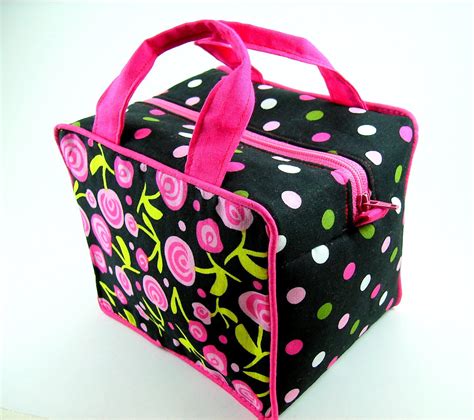 Boxy Cosmetic Bag Sewing Pattern PDF Tutorial no exposed