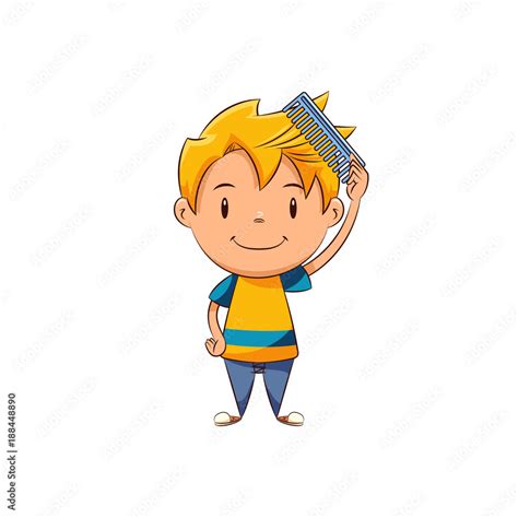 Boy Brushing Hair Clipart GIFs Tenor