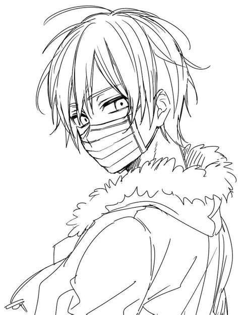 Boy Coloring Pages Anime