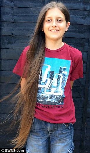 Boy With Longest Hair In The World - Rahim Woods (Boy with long hair …