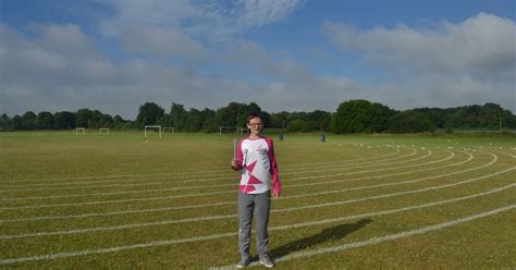 Boy chosen as a batonbearer and it