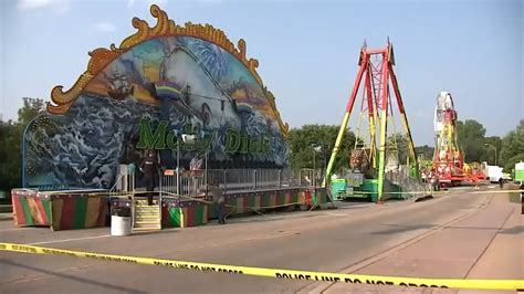 Boy thrown from carnival ride at Illinois community festival