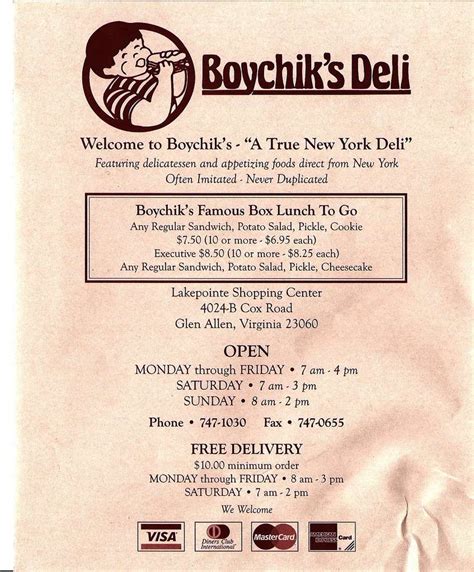 Boychiks deli. 218 views, 8 likes, 1 loves, 0 comments, 0 shares, Facebook Watch Videos from Boychiks Deli: Getting ready for St. Patty’s day! Come in today and try our homemade Corned Beef & Cabbage Soup. Come in today and try our homemade Corned Beef & Cabbage Soup. 