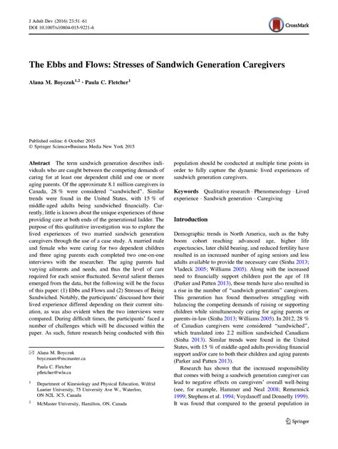 Boyczuk, A. M., & Fletcher, P. C. (2016 ). The ebbs and flows ...