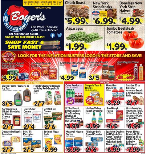 Boyer's weekly ad. Check out a sampling of our great grocery deals from the Boyer's Food Markets Weekly Ad for April 21st to April 27th. 88¢ ... 