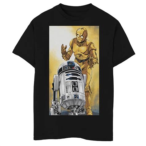 Boys 8-20 Star Wars C3PO And R2D2 Comic Strip Graphic …