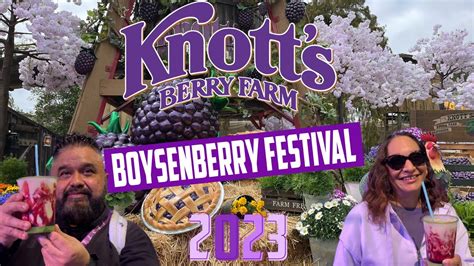 Boysenberry festival 2023 dates. Knott's Berry Farm Upcoming Events. Knott's PEANUTS™ Celebration: January 28 - February 26, 2023. Knott's Boysenberry Festival: March 10 - April 16, 2023. Knott's Summer Nights: May 19 - September 4, 2023. Knott's Scary Farm: September 14 - October 31, 2023. Knott's Spooky Farm: September 28 - October 29, 2023. 