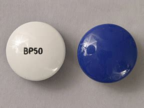 Pill Identifier results for "bp50 Blue & White and Round". Search by imprint, shape, color or drug name.. 