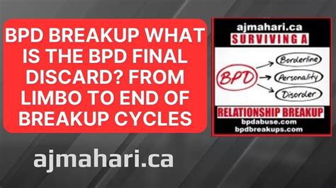 Re: What causes the BPD to discard? « Reply #3 on: December 23, 2015, 02:04:09 AM ». Basically, their perceived need to secure their emotional survival. In the run up to the discard she was probably 'bubbling up inside' struggling to process her seething resentment at your imperfection as a life partner.. 