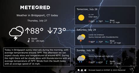 Find the most current and reliable 14 day weather forecasts, storm alerts, reports and information for Bridgeport, CT, US with The Weather Network.. 