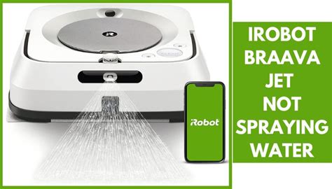 Braava Jet not spraying water. IRobot Bravva Jet. Less than