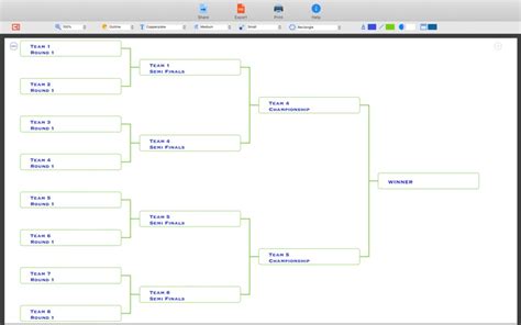 Bracket generator app.  This Generate a bracket for any type of tournament wit...