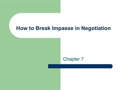 Bracketing Can Break Impasse in Negotiation - MDRS