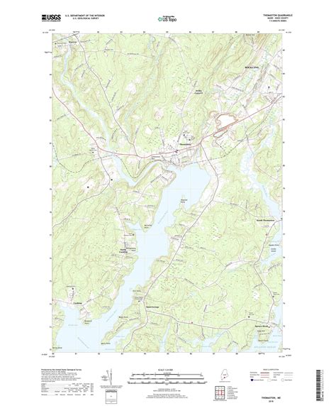 Bradford Point Topo Map ME, Knox County (Thomaston …