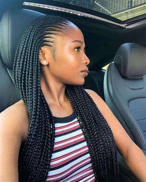 Try an ombre hairstyle for your African hair braiding and rock both your natural black hair color along with a striking blonde. 31. African Hair Braiding with Bob. Keep your hair nice and simple with beautiful African braids styled into a cute bob. 32. African Cornrows with Long Twist Braids.. 