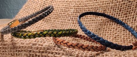 Braided Leather Bracelet - Etsy UK