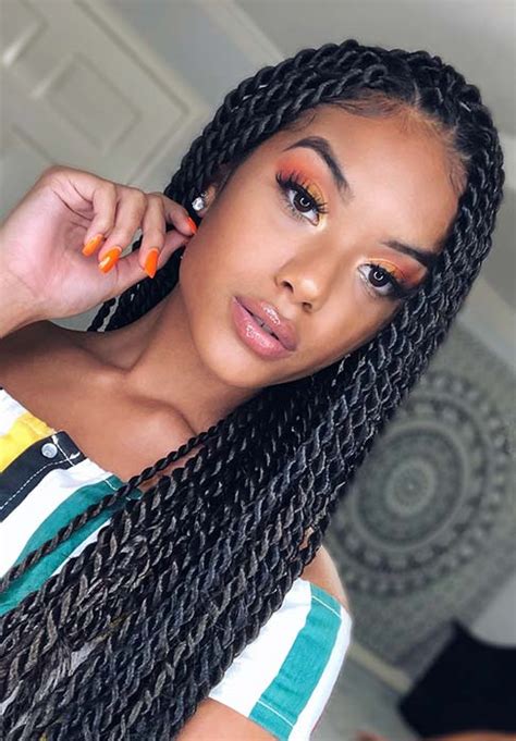 Braids and twists. 1. Box Braids. Classic box braids are one of the most iconic types of braids for Afro-textured hair. All your hair will be sectioned into squares and worked into … 