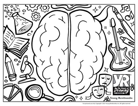 Brain Coloring Workshee