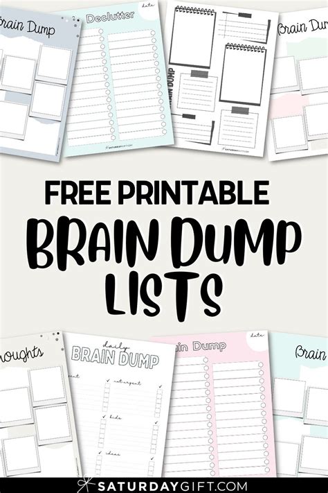 Brain Dump How and Why to do a Brain Dump Free Printable