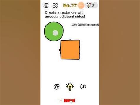 Brain Out Level 77 Create A Rectangle: Stuck on Brain Out Level 77 ? Cheats for all levels image 1