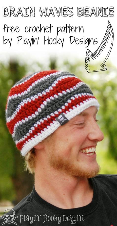 Brain Waves Beanie - MyCrochetPattern