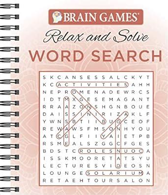 Full Download Brain Games  Relax And Solve Word Search Coral By Publications International