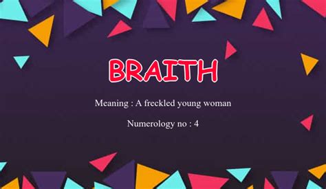 Braith Meaning, Origin & Popularity Welsh Girls …