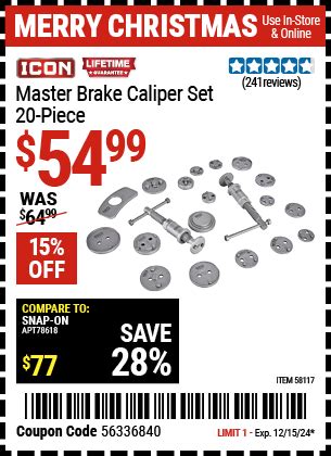 Brake caliper tool harbor freight.  Simple, easy operation.  Buy the ICON Ma...