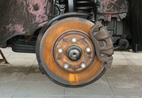 Brakes pads and rotors. Worn, rusted, missing or broken brake hardware, excess brake dust accumulation, rust build-up on rotors or drums, or a stone, rust or some other foreign object jammed … 